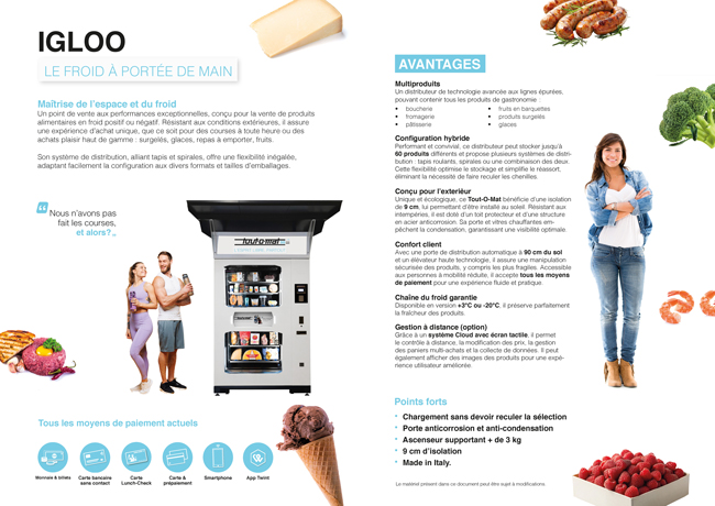 dépliant, distributeur automatique